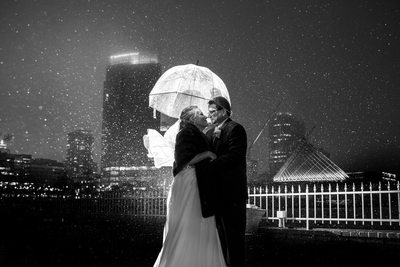 Harbor House Milwaukee Wedding: Rain