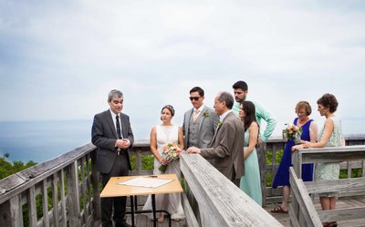 Schlitz Nature Center Wedding: Ketuba Signing