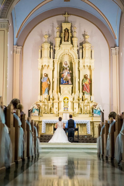 Church Wedding Ceremony: Wisconsin Wedding Photographer