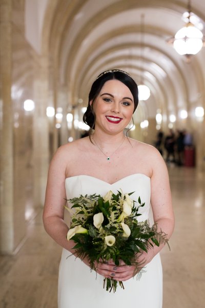 Milwaukee Courthouse Wedding: Bride