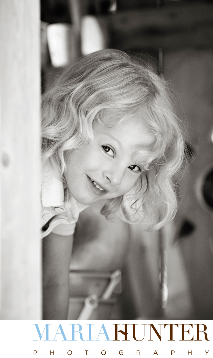 Black and White Child Photography NYC