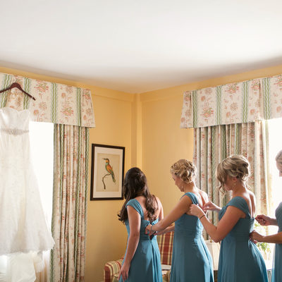 Bridesmaids Getting Ready at The Colony Hotel