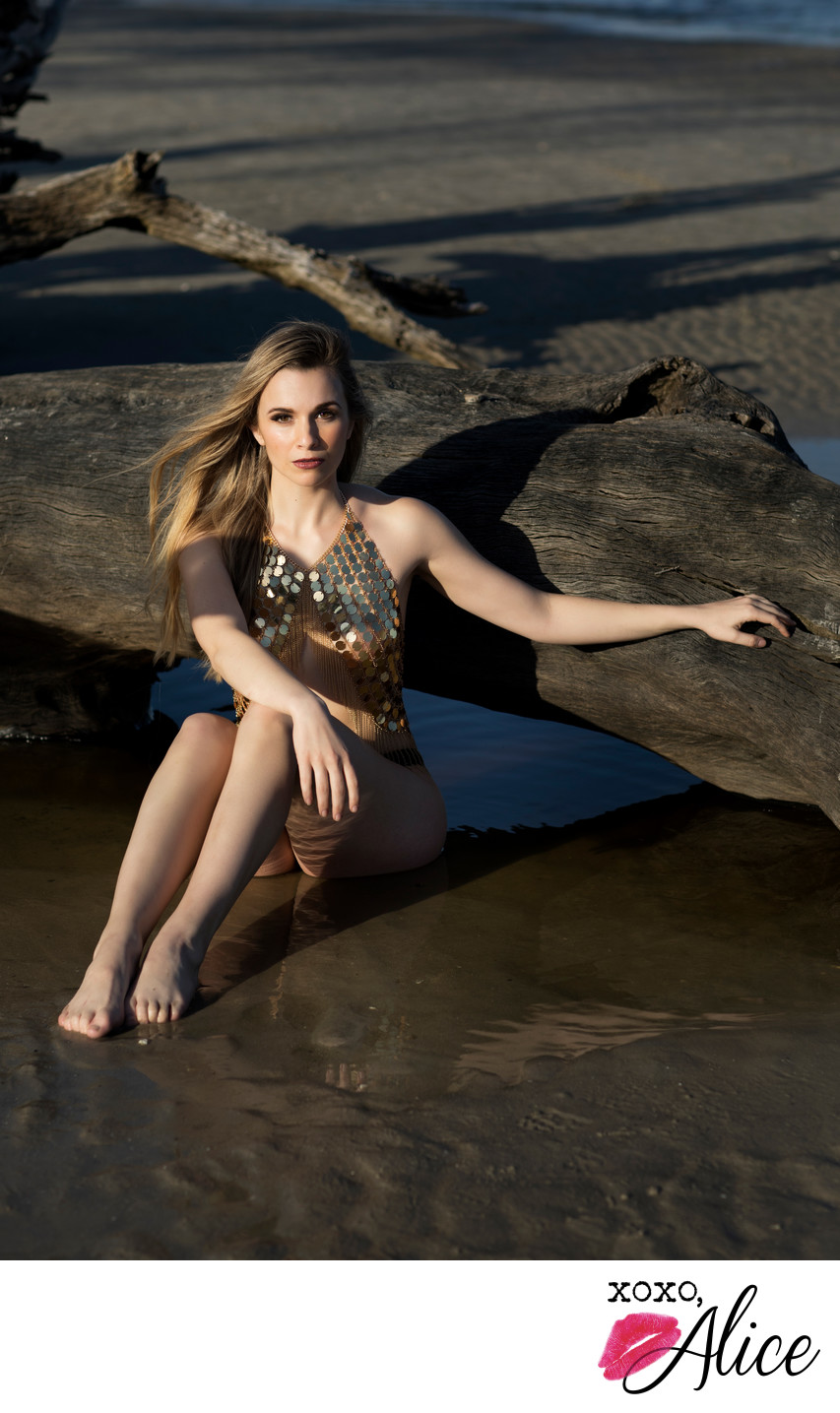 Driftwood Beach makes the perfect backdrop for photos