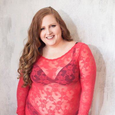 Sexy Red Lace Robe Full Body Coverage for Modest Boudoir