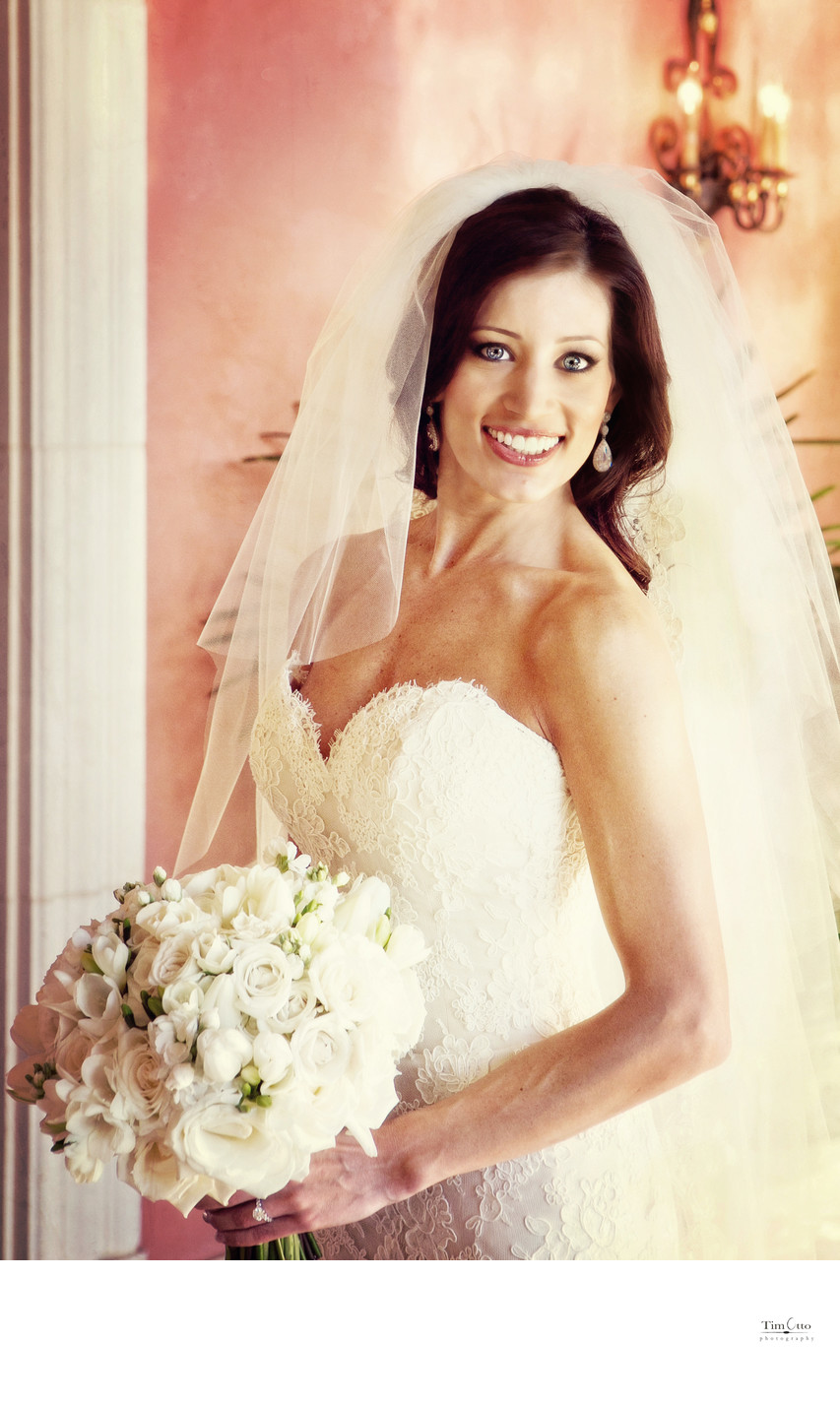 Portrait of a stunning bride