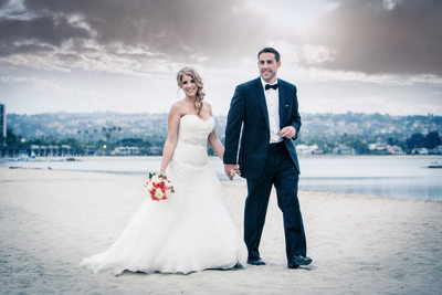 Bride and Groom Mission Beach