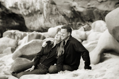 Engagement Pictures at the beach in La Jolla