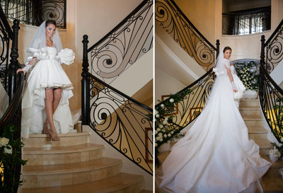 Front and Back Wedding Dress Photos