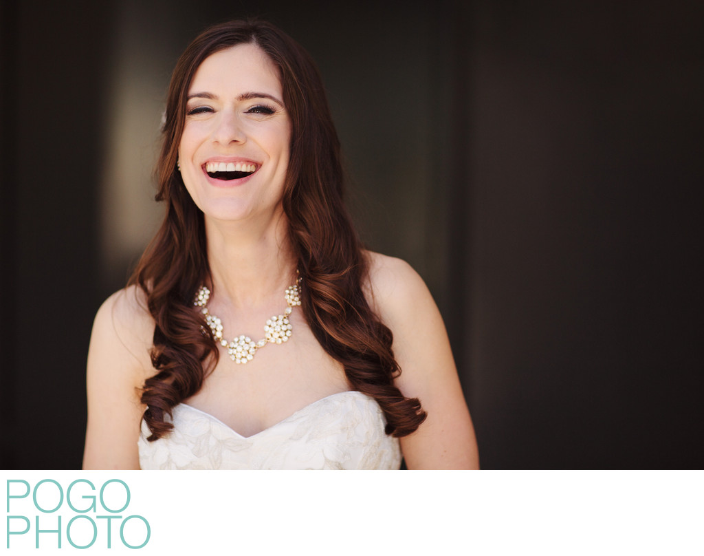 Laughing Bridal Portrait by Ft Lauderdale Photographer 