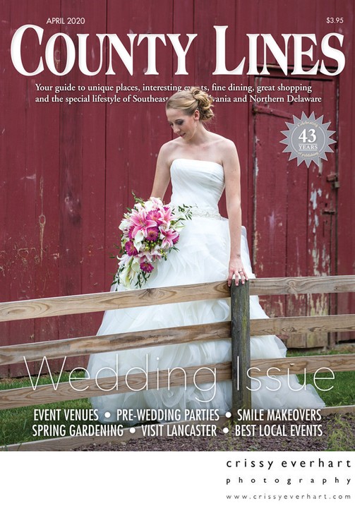 County Lines Magazine Wedding Issue Cover Photo