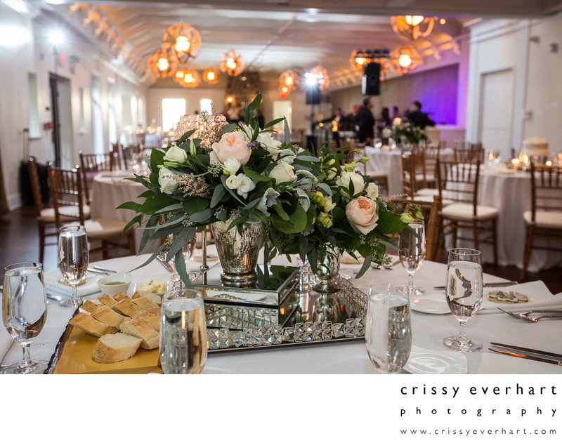 Wedding Table Flower Arrangements at Pomme in Radnor Wedding Table Flower Arrangements at Pomme in Radnor