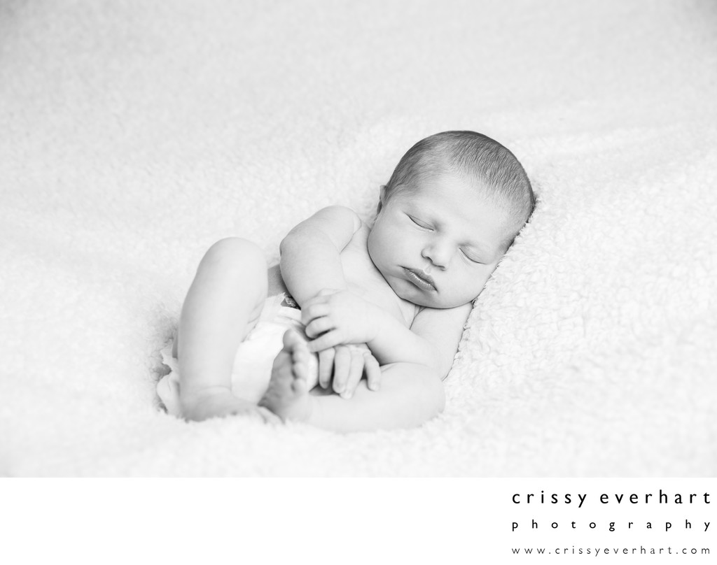 Paoli Newborn Photographer - Black and White Portraits