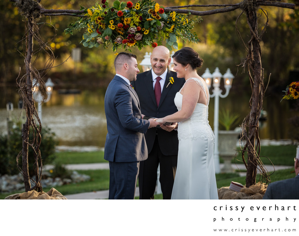 Manor House at Prophecy Creek- Fall Wedding by Pond