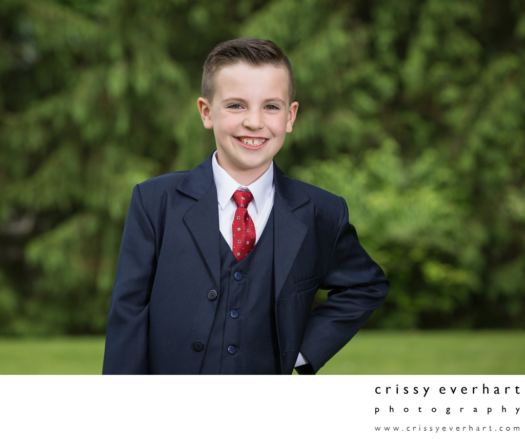 First Holy Communion Photos at Outdoor Portrait Studio