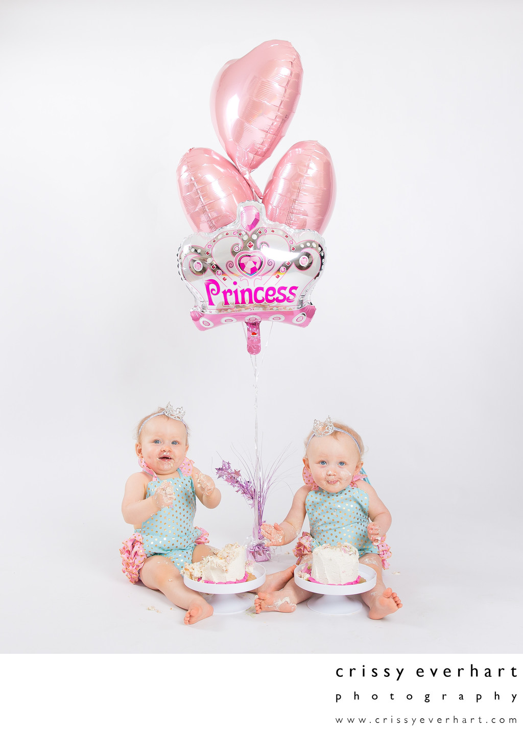 Twins First Birthday Photo Shoot in Studio