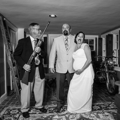 Shotgun Wedding! Clients with Great Sense of Humor!