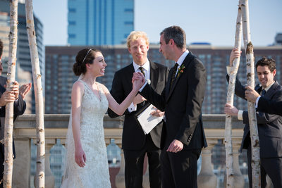 Philadelphia Free Library Rooftop Wedding Photographer