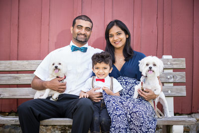 Family Portraits with Pets in Chester County
