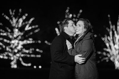 Christmas Proposal Photos at Longwood Gardens
