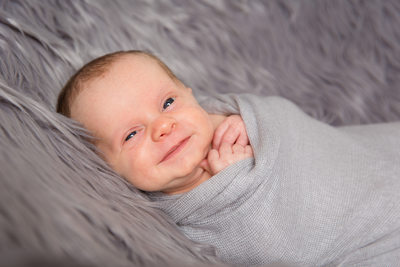 Smiling Newborn Photos - Malvern Photographer