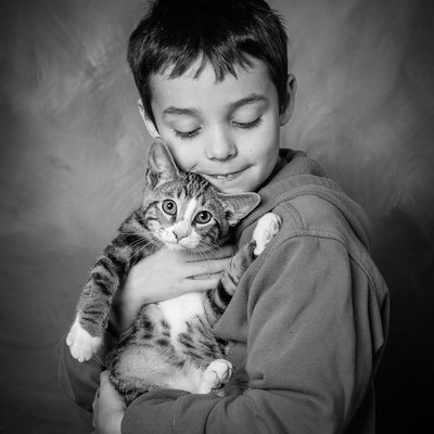 Kids with Pets - Studio Portraits