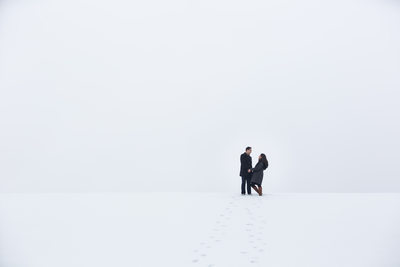 West Chester Engagement Photographer - Snowy Photos