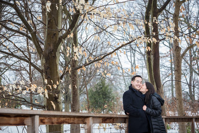 Engagement Photographer - Winter E-Session at Longwood