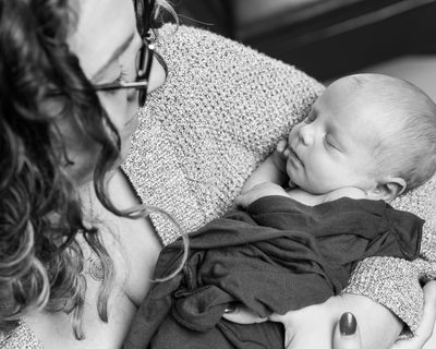 Lifestyle Newborn Photographer - Chester County Studio