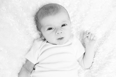 New Baby Boy - B&W Photos of Newborns