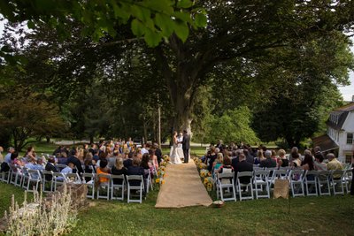 Outdoor Wedding Ceremony at Historic Yellow Springs