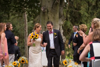 Historic Yellow Springs Sunflower Wedding Ceremony