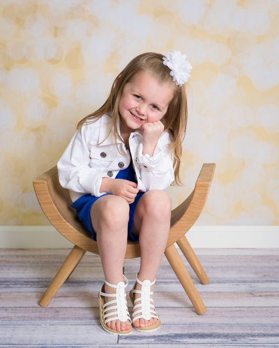 Pre-School Portraits with Props and Backdrops