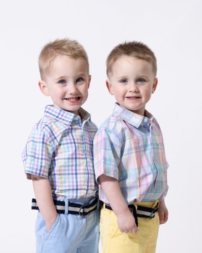 Preschool Portraits of Twins