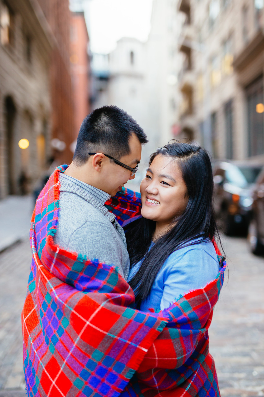 NYC Engagement Asian Couple