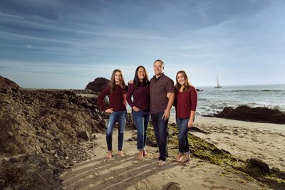 Orange County Beach Family Photo