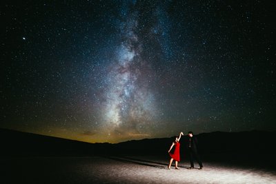 Death Valley Milky Way Night Sky Engagement Shoot