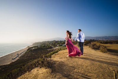 Clifftop Viewpoint Engagement at Point Dume Malibu