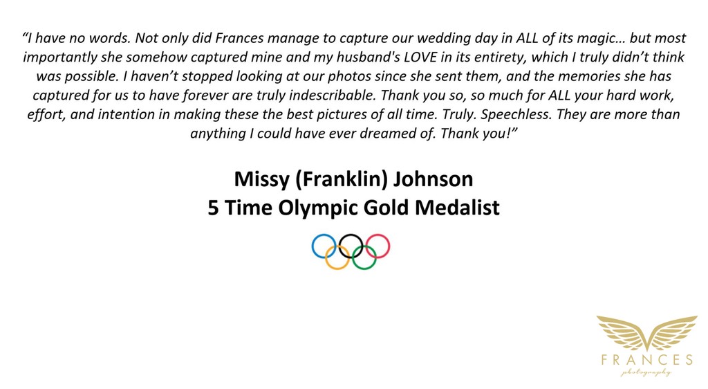 Wedding Photographer Reviews from Missy Franklin
