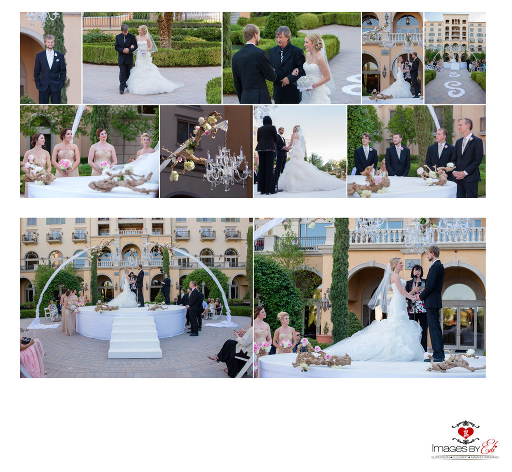Hilton Lake Las Vegas Resort and Spa Wedding Album-ceremony at Florentine Garden
