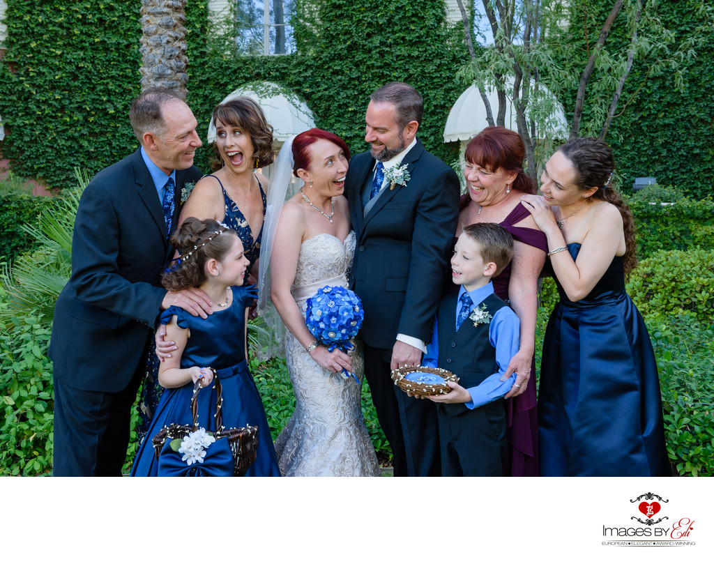 JW Marriott Las Vegas wedding Photo with family