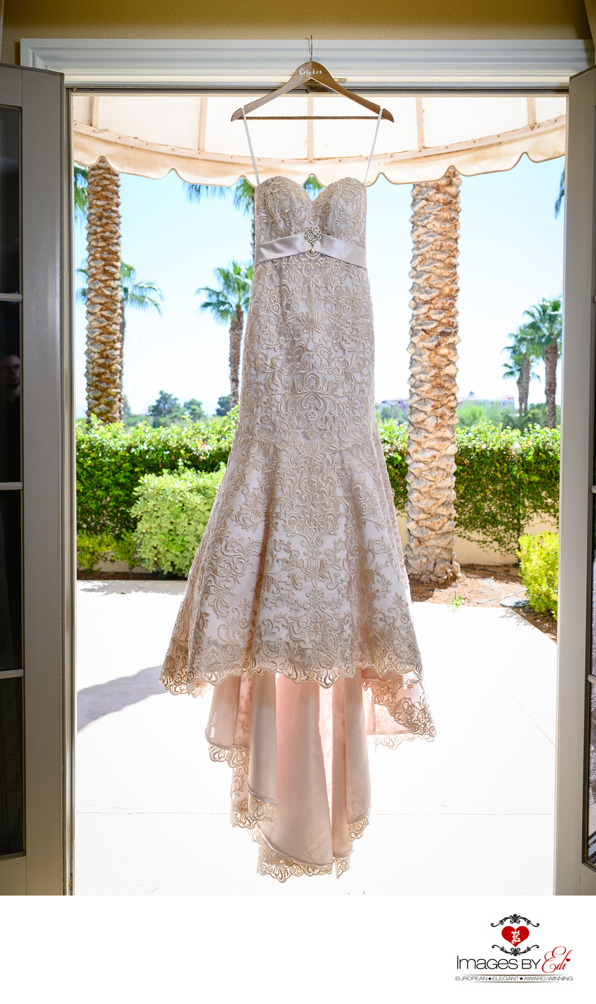 JW Marriott Las Vegas wedding Photo of the wedding dress