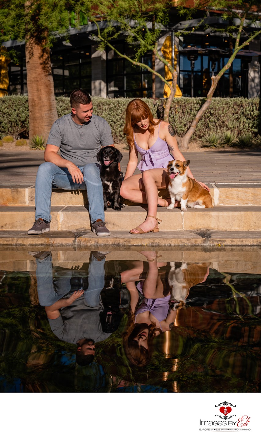 Las Vegas Pet Photographer | Corgis on Las Vegas Pet Photo | Pet Photography with Family  in Summerlin | Images By EDI