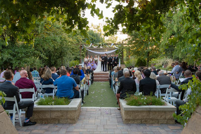 Outdoor Wedding ceremony at Springs Preserve 