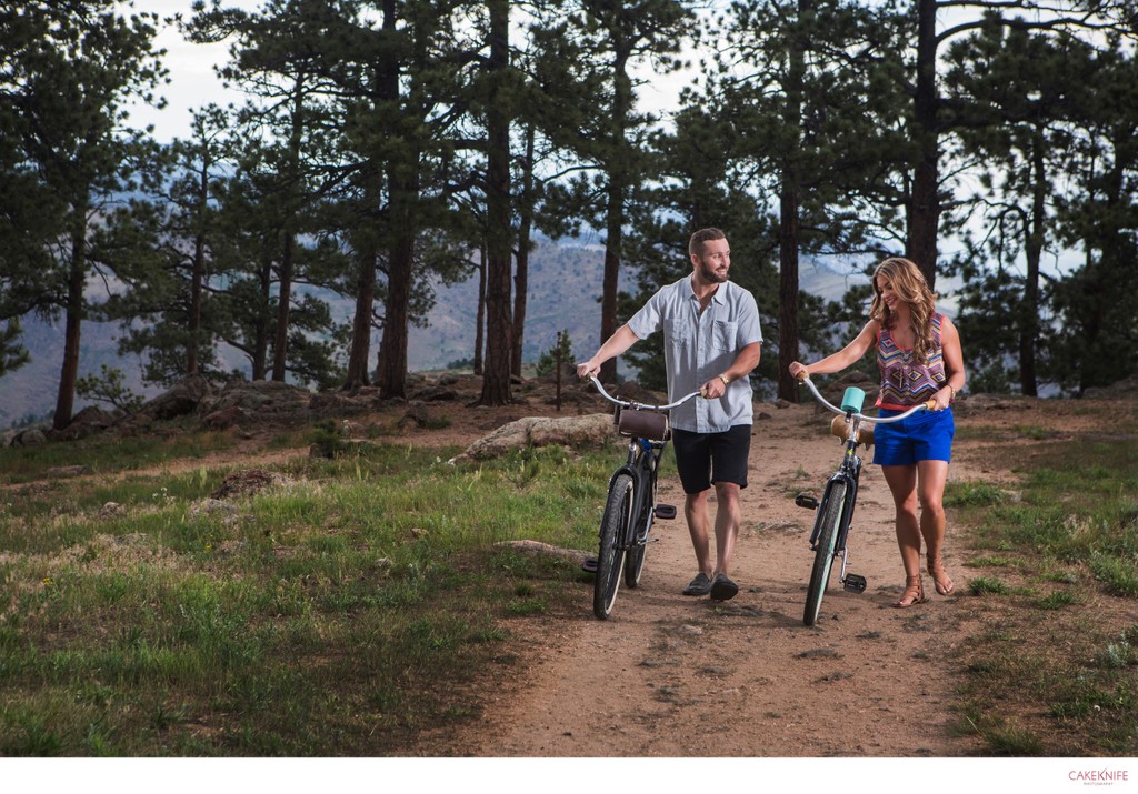 Lookout Mountain Golden Colorado Bicycle Couple