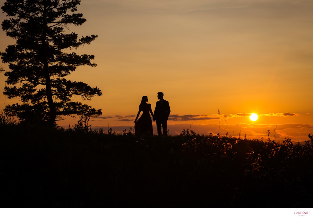 North Haven Maine Sunset Engagement Shoot
