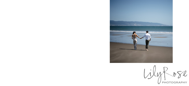 Point Reyes Beach Engagement Couple