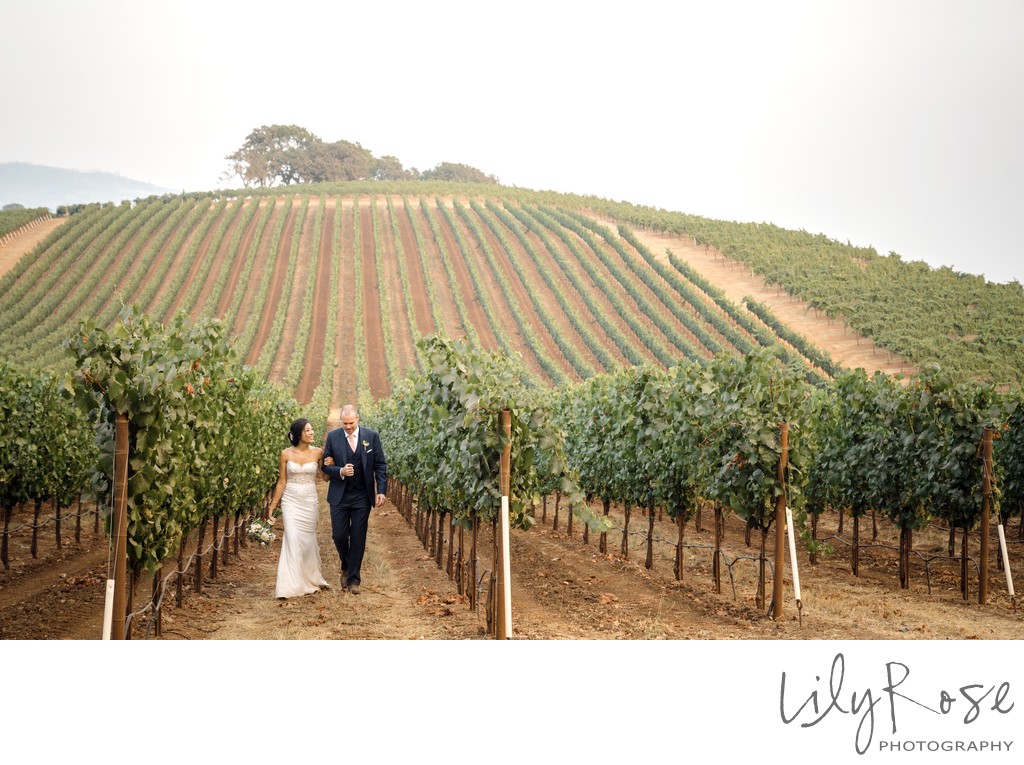 Bride and Groom Sonoma Photography Wedding Kunde Winery
