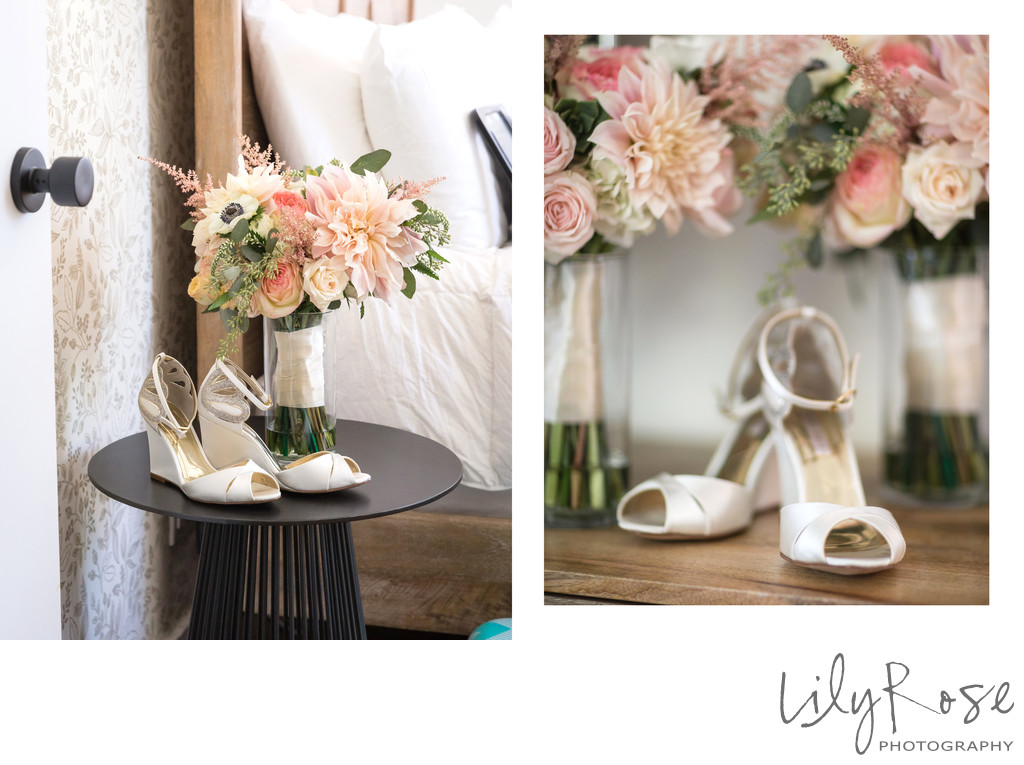 Cornerstone Sonoma Wedding Photographers Bridal Shoes