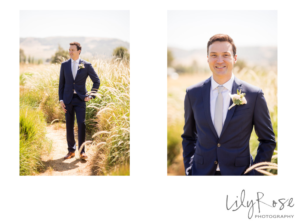 Cornerstone Sonoma Wedding Photographers First Look