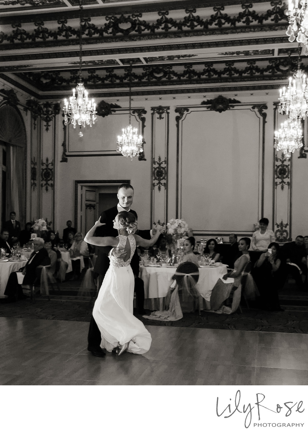 Bride and Groom First Dance Fairmont San Francisco 